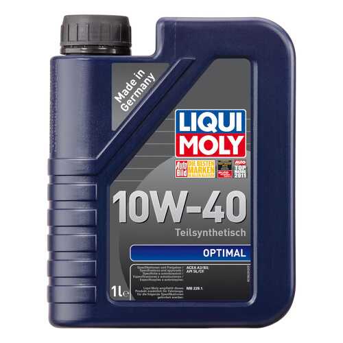 Моторное масло Liqui moly Optimal SAE 10W-40 1л в Лукойл