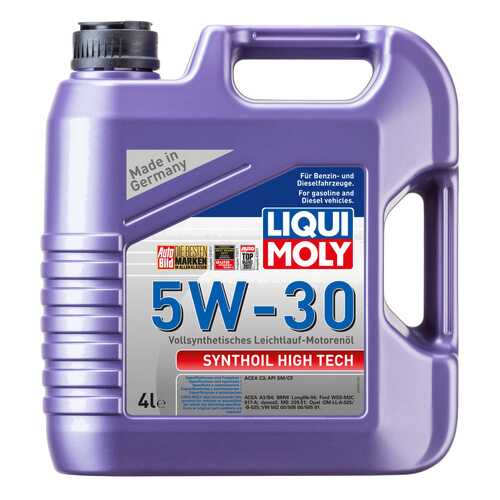 Моторное масло Liqui moly Synthoil High Tech 5w-30 4л в Лукойл