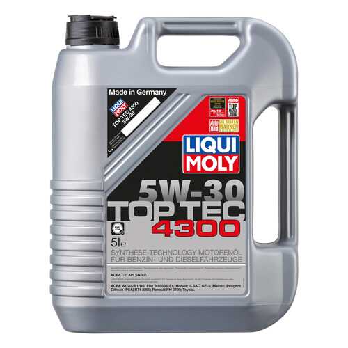 Моторное масло Liqui moly Top Tec 4300 5W-30 5л в Лукойл