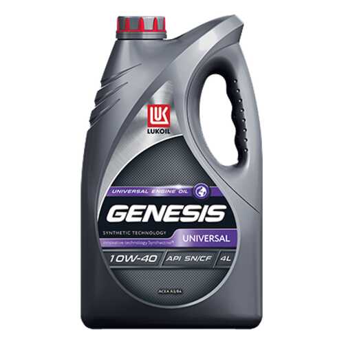 Моторное масло Lukoil Genesis Universal 10W-40 4 л в Лукойл