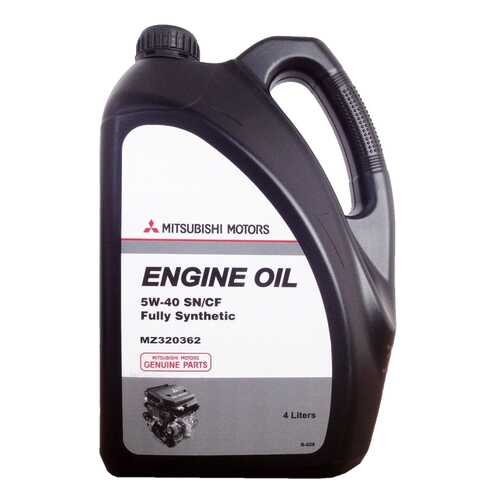 Моторное масло Mitsubishi Engine Oil Fully Synthetic SN/CF 5W-40 4л в Лукойл