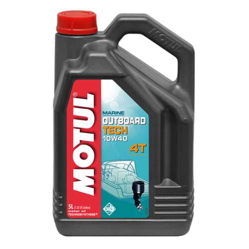 Моторное масло Motul Outboard Tech 4T 10W-40 5л в Лукойл