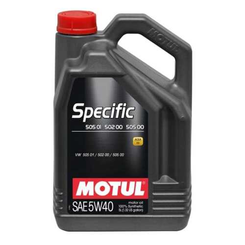 Моторное масло Motul Specific 502 00 / 505 00 / 505 01 SAE 5W-40 5л в Лукойл