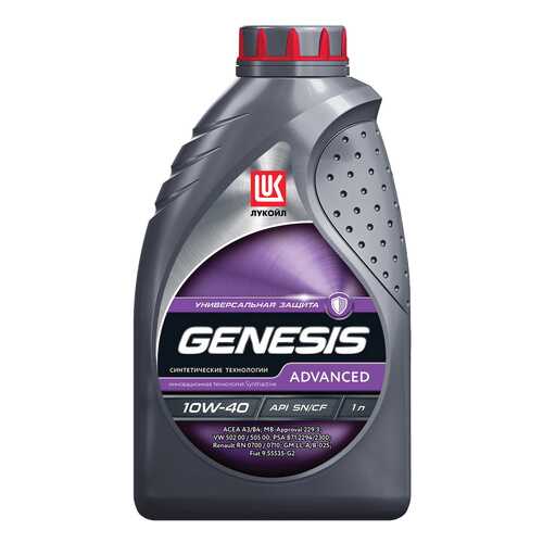 Моторное масло полусинтетическое Lukoil Genesis Advanced 10W-40 1л в Лукойл