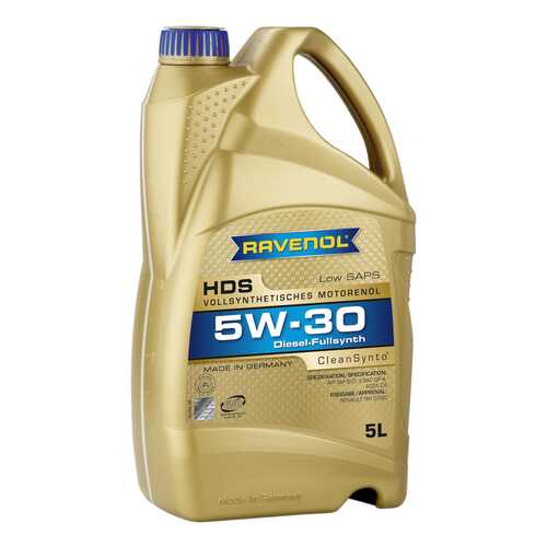 Моторное масло Ravenol HDS Hydrocrack Diesel Specif SAE 5W-30 5л в Лукойл