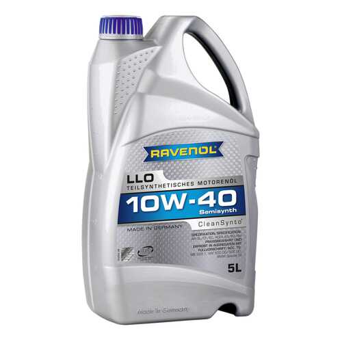 Моторное масло Ravenol LLO SAE 10W-40 5л в Лукойл