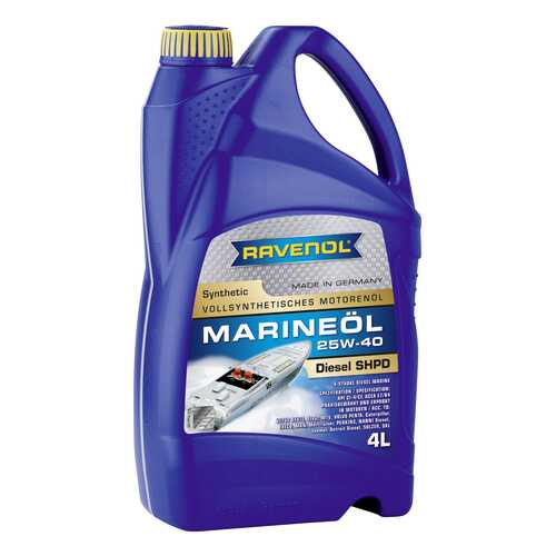 Моторное масло Ravenol Marineoil SHPD 25W-40 4л в Лукойл