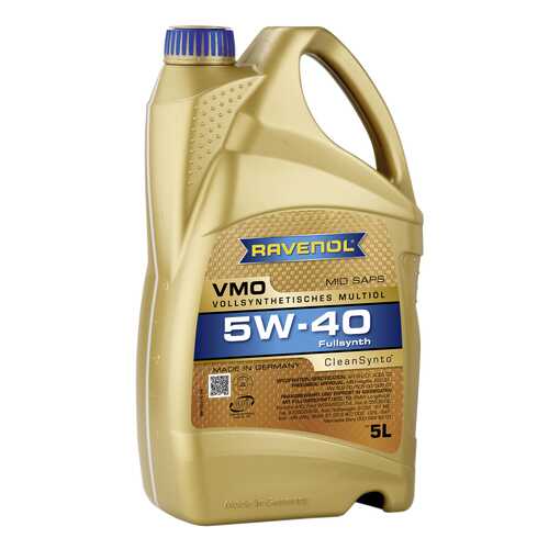 Моторное масло Ravenol VMO SAE 5W-40 5л в Лукойл