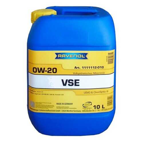 Моторное масло Ravenol VSE SAE 0W-20 10л в Лукойл