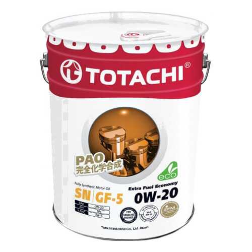 Моторное масло Totachi Extra Fuel Fully Synthetic SN 0W-20 20л в Лукойл