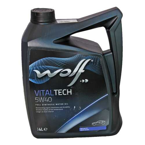 Моторное масло wolf Vital Tech PI C3 5W-40 4л в Лукойл