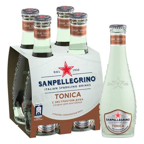 Напиток безалкогольный газированный S.Pellegrino Tonica, 4 шт по 0,20л в Лукойл